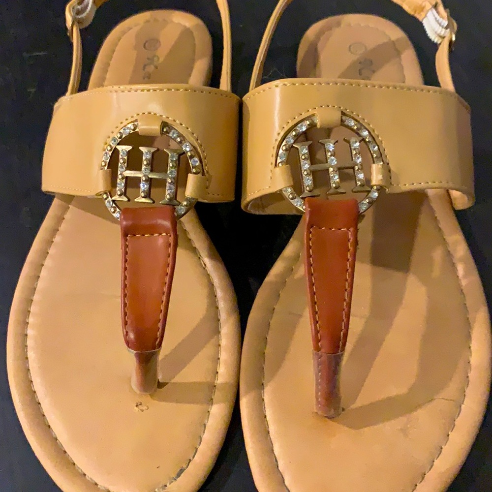 Tan Beach Sandals - Picture 3 of 4